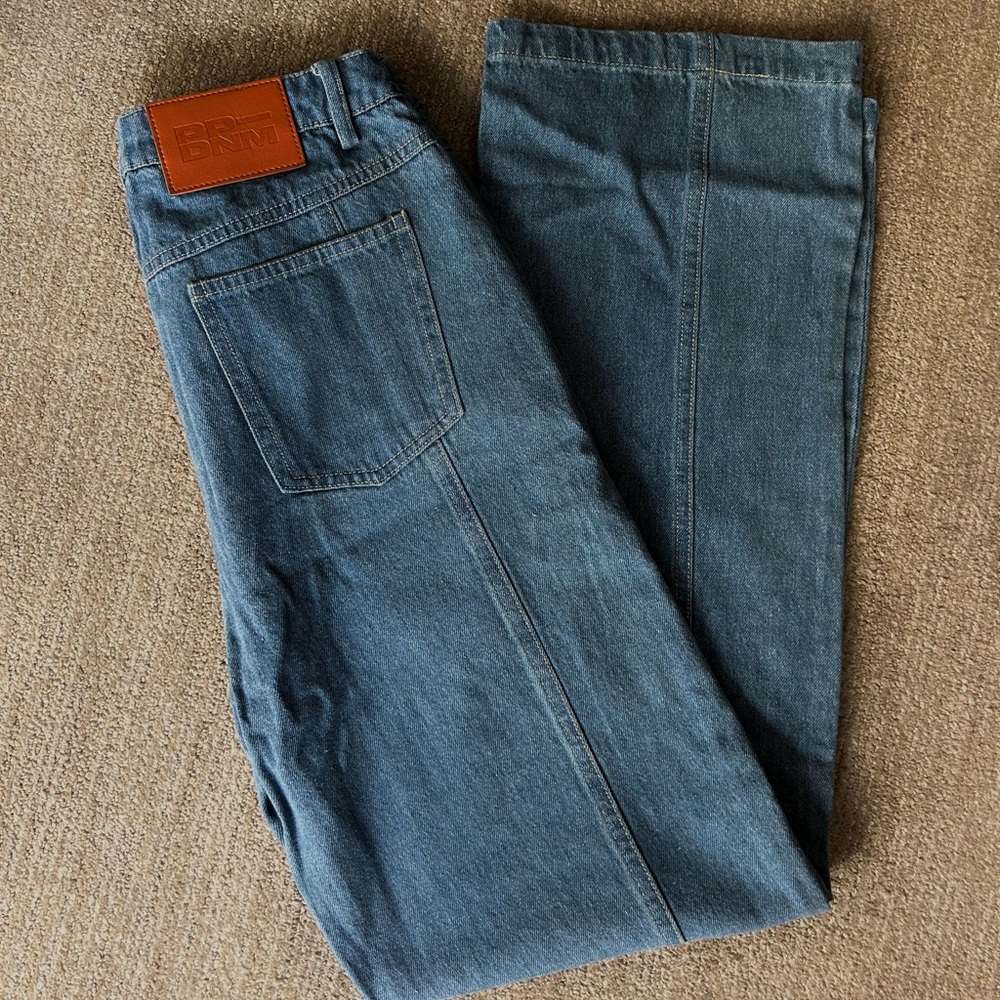 Princess Polly straight mid wash blue denim jeans, NEW WITH TAGS!!
